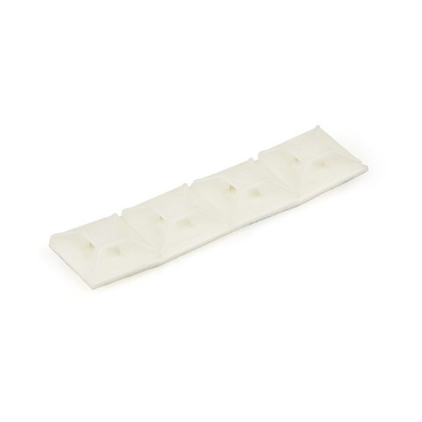 100 Pack Cable Tie Mounts with Adhesive Tape for 0.13in (3.2mm) Wide Ties