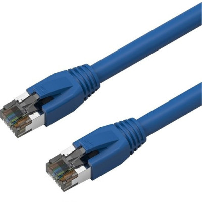 Axiom 10FT CAT8 2000mhz S/FTP Shielded Patch Cable -C8SBSFTP-B10-AX