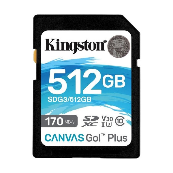 Kingston Canvas Go! Plus SDG3 512 GB Class