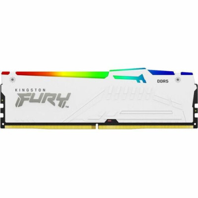 Kingston 128GB (4x32GB) DDR5 5200MT/s CL40 FURY Beast White RGB XMP -KF552C40BWAK4-128