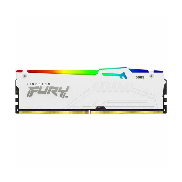 Kingston 128GB (4x32GB) DDR5 5200MT/s CL40 FURY Beast White RGB XMP