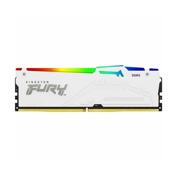 Kingston 128GB (4x32GB) DDR5 5600MT/s CL40 FURY Beast White RGB XMP