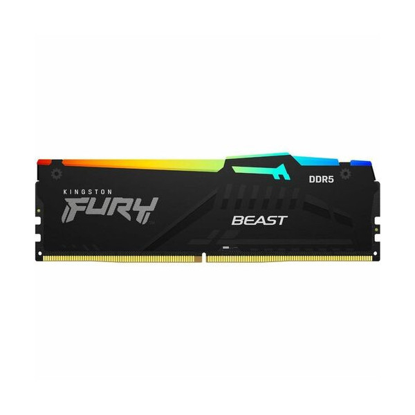 Kingston 128GB (4x32GB) DDR5 5600MT/s CL40 FURY Beast Black RGB XMP