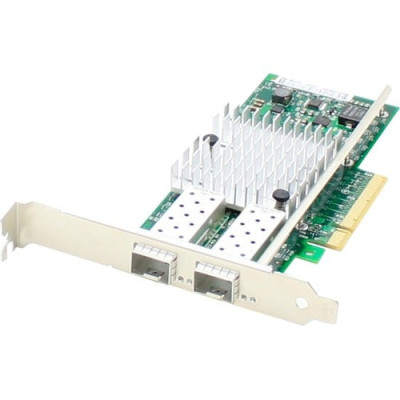 10 Gigabit Ethernet NIC w/2 Open SFP+ Slots PCIe x8 - PCI Express x8 - Optical Fiber -ADD-PCIE-2SFP+