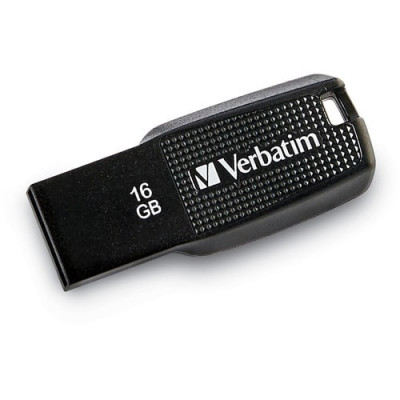 Verbatim 16GB Ergo USB Flash Drive - Black -70875