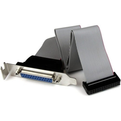 Low Profile 16in Parallel Port Header Cable -PLATE25F16LP