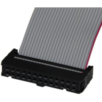 Low Profile 16in Parallel Port Header Cable -PLATE25F16LP