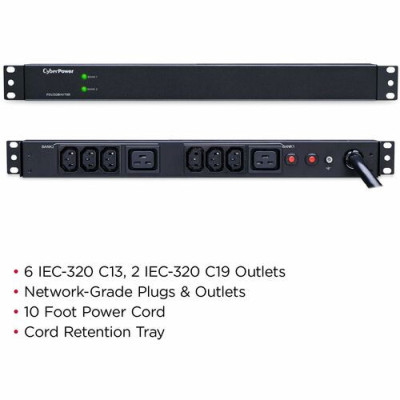 CyberPower PDU30BHVT8R 8-Outlets PDU -PDU30BHVT8R