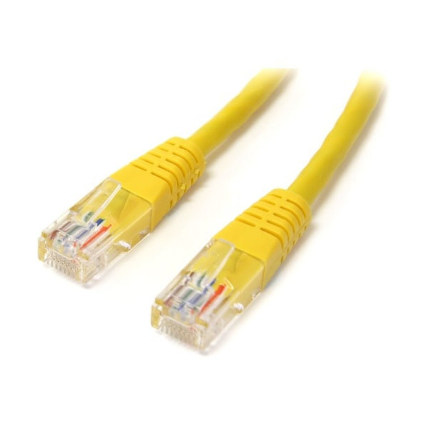 10 ft Yellow Molded Cat5e UTP Patch Cable