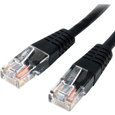 10ft Black Molded Cat5e UTP Patch Cable -M45PATCH10BK