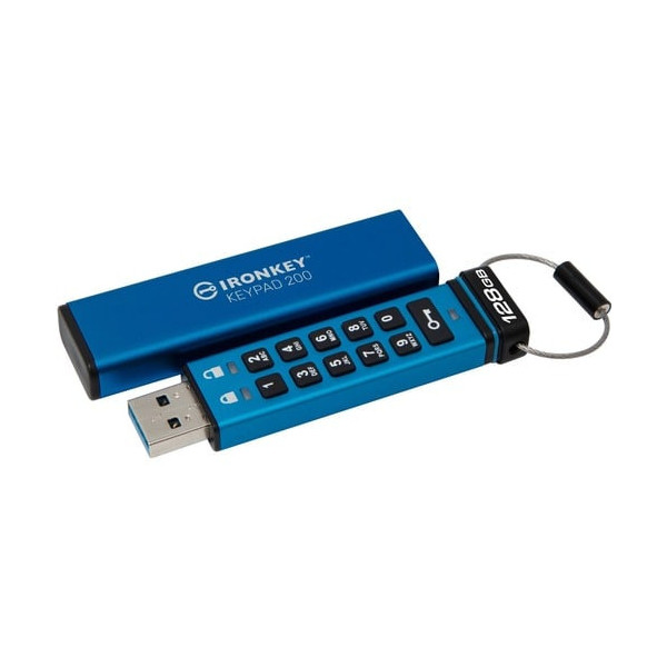 Kingston Keypad 200 128GB USB 3.2 (Gen 1) Type A Flash Drive