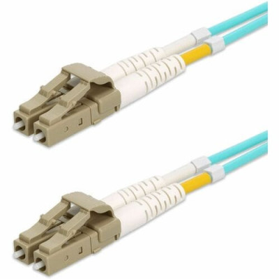 10m Laser-Optomized Multi-Mode fiber (LOMM) Duplex LC/LC OM4 Aqua Patch Cable -ADD-LC-LC-10M5OM4