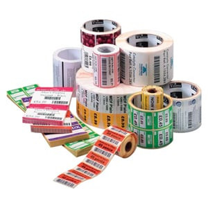 Zebra Label Paper 1 x 3in Direct Thermal Zebra Z - 10010036