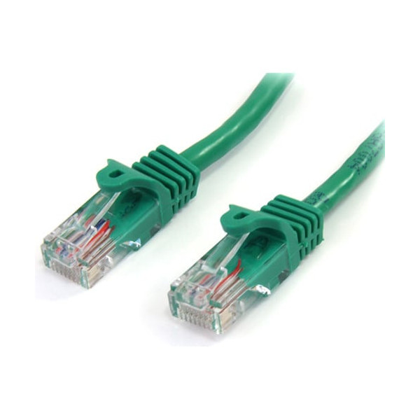 15 ft Green Snagless Cat5e UTP Patch Cable