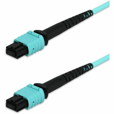 1m MPO/UPC to MPO/UPC Aqua OM4 OFNR (Riser-Rated) 12-Strand Fiber Patch Cable  -ADD-MPOMPO-1M5OM4