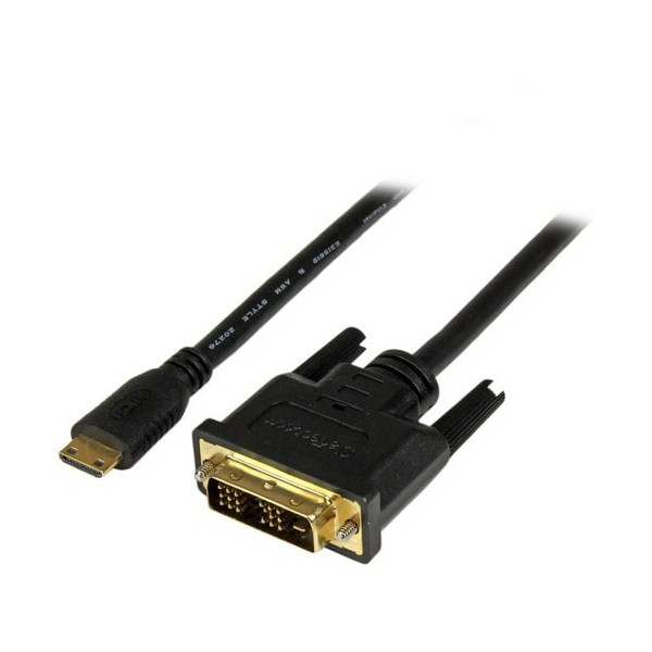 1m (3.3 ft) Mini HDMI to DVI Cable