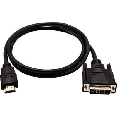 V7 Black Video Cable HDMI Male to DVI-D Male 1m 3.3ft -V7HDMIDVID-01M-1N