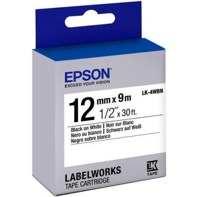 Epson LabelWorks Standard LK Tape Cartridge -LK-4WBN