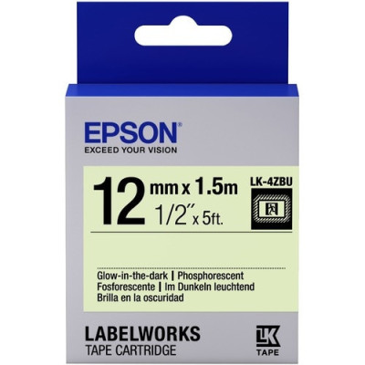 Epson LabelWorks Glow-In-the-Dark LK Tape Cartridge -LK-4ZBU