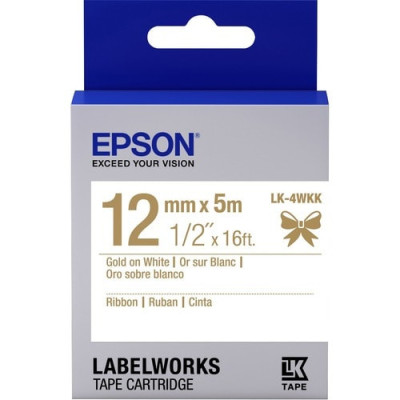 Epson LabelWorks Ribbon LK Cartridge -LK-4WKK