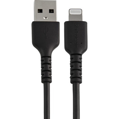 12inch/30cm Durable Black USB-A to Lightning Cable -RUSBLTMM30CMB