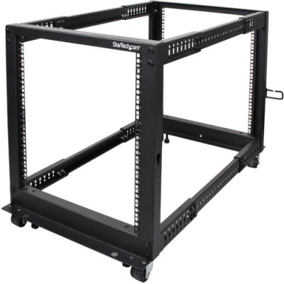 4-Post 12U Mobile Open Frame Server Rack -4POSTRACK12U`
