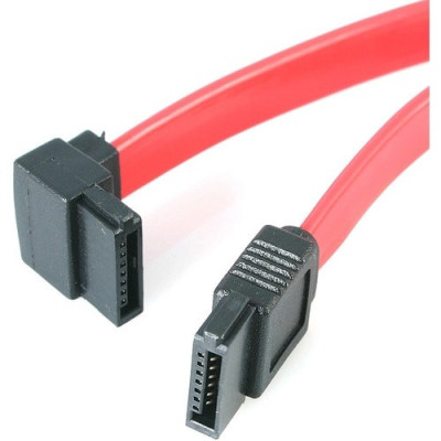 18in SATA to Left Angle SATA Serial ATA Cable -SATA18LA1