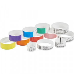 Zebra Wristband Polypropylene 1 x 11in Direct Thermal Zebra Z-Band - 10006995K