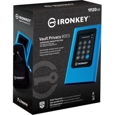 Kingston Vault Privacy 80 IKVP80ES/1920G 1.88 TB Portable Solid State Drive -IKVP80ES/1920G