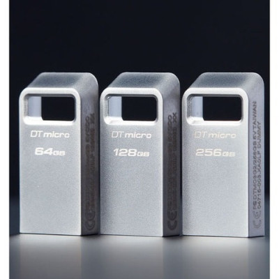 Kingston DataTraveler Micro USB Flash Drive- DTMC3G2/128GB