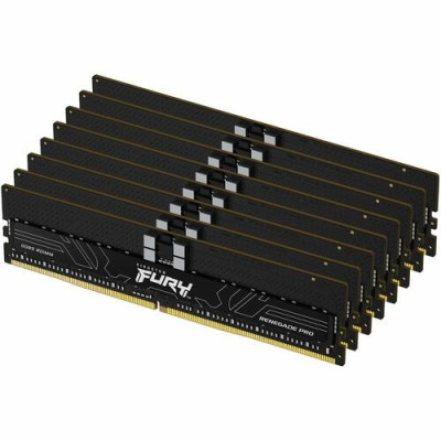 Kingston 28GB (8x16GB) DDR5 6800MT/s CL34 FURY Renegade Pro RDIMM Black XMP -KF568R34RBK8-128