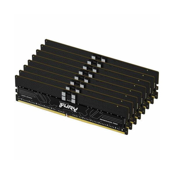 Kingston 28GB (8x16GB) DDR5 6800MT/s CL34 FURY Renegade Pro RDIMM Black XMP