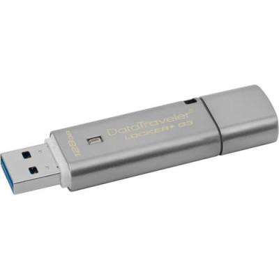 Kingston DataTraveler Locker+ G3 128GB USB 3.0 Type A Flash Drive -DTLPG3/128GB