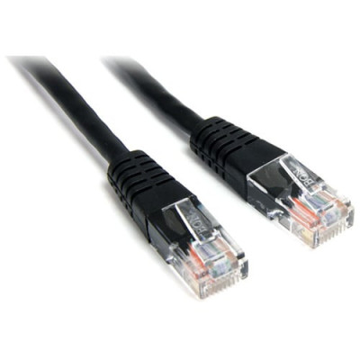 1 ft Black Molded Cat5e UTP Patch Cable -M45PATCH1BK