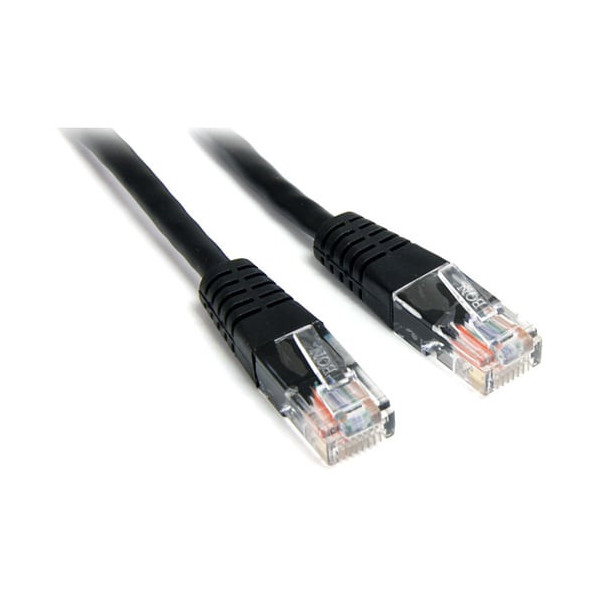 1 ft Black Molded Cat5e UTP Patch Cable