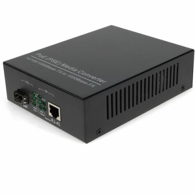 000Base-TX To Open SFP Port POE Media Converter -ADD-GMC-SFP-POE