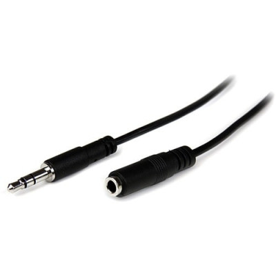 1m Slim 3.5mm Stereo Extension Audio Cable -MU1MMFS