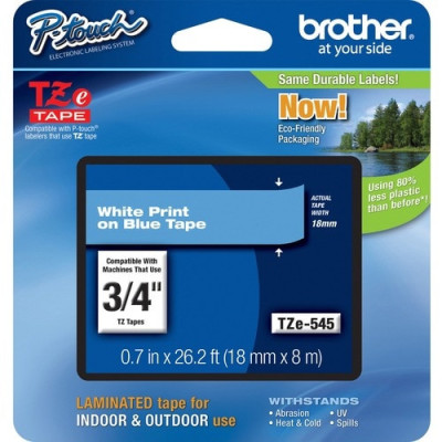 Brother P-Touch TZe Flat Surface Laminated Tape -TZE545