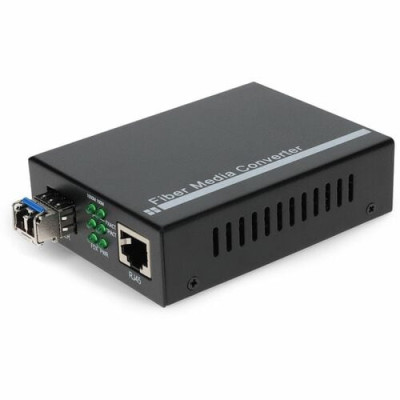 10/100/1000Base-TX(RJ-45) to 1000Base-LX(LC) SMF 1310nm 10km Media Converter -ADD-GMC-LX-LC