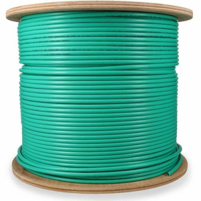 000ft Non-Terminated Green Cat6A STP Plenum-Rated Copper Patch Cable -ADD-CAT6A1KSP-GN