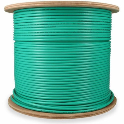 000ft Non-Terminated Green Cat6A STP Plenum-Rated Copper Patch Cable -ADD-CAT6A1KSP-GN