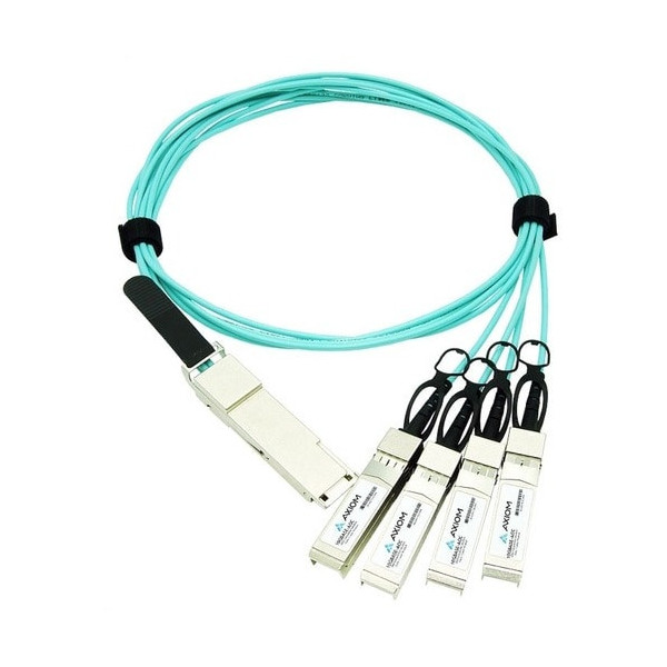 Axiom 100GBASE-AOC QSFP28 to 4 SFP28 Active Optical Cable