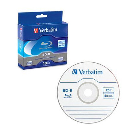 BD-R 25GB 6x Branded 10pk Box