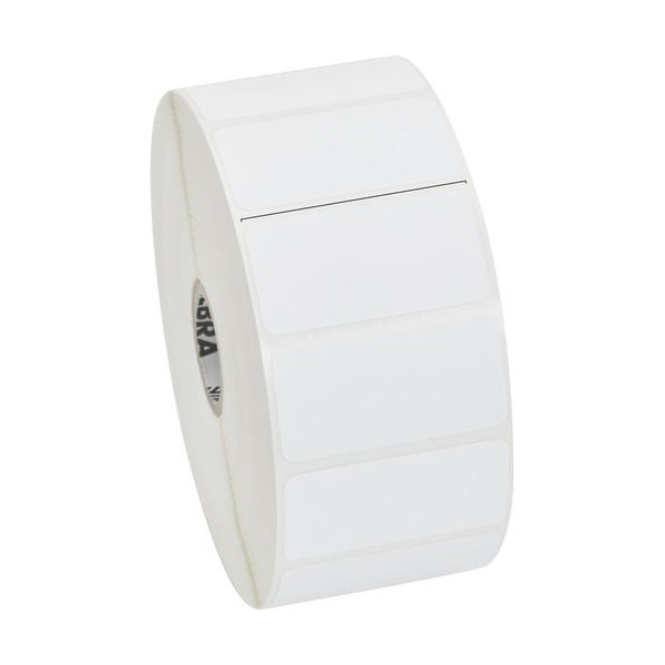 Zebra Label Paper 2 x 1in Direct Thermal Zebra Z-Perform 2000D 1 in core