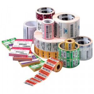 Zebra Label Polypropylene 4 x 2in Thermal Transfer Zebra PolyPro 3000T 1 in core -18932