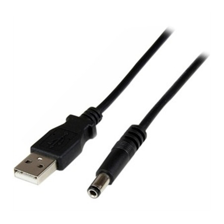 1m USB to Barrel Cbl