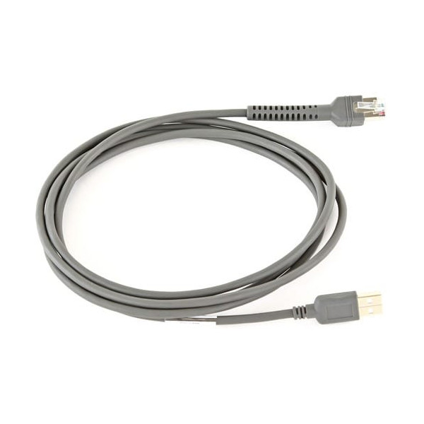 Zebra Cable 7 ft USB Data Transfer Cable for Barcode Scanner