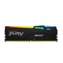 Kingston 128GB (4x32GB) DDR5 5200MT/s CL40 FURY Beast Black RGB XMP