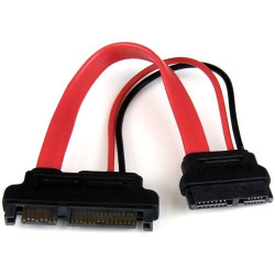 6IN SLIMLINE SATA TO SATA F-M