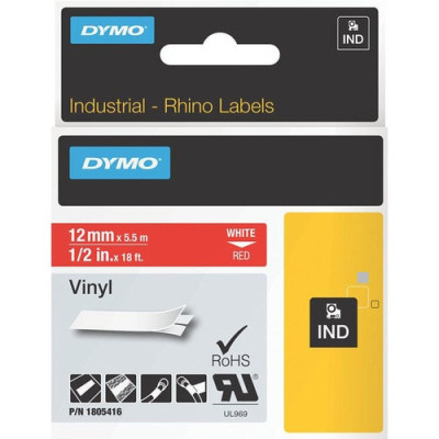 1-2IN 12MM RED VINYL